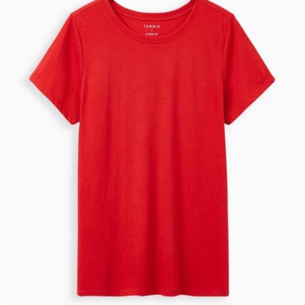 Torrid Red Everyday Signature Jersey Crew Neck Tee